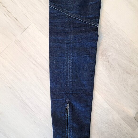 Jeans AG Adriano Goldschmied Women Size 25R The Moto Legging Zipper Ankle - Picture 7 of 16